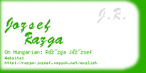 jozsef razga business card